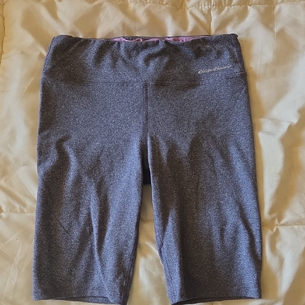 Eddie Bauer Girls Heather Gray Bike Shorts